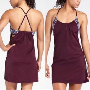 ATHLETA Geo Blousy Tankini Dress-36D/DD